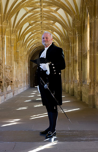 peter dixon high sheriff of somerset at wells cathedral on inauguration day march 2026