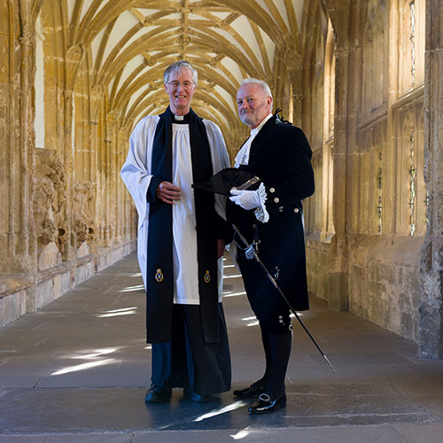 revd. richard hovey high sheriff chaplin 2026 with peter dixon high sheriff 2026 2027